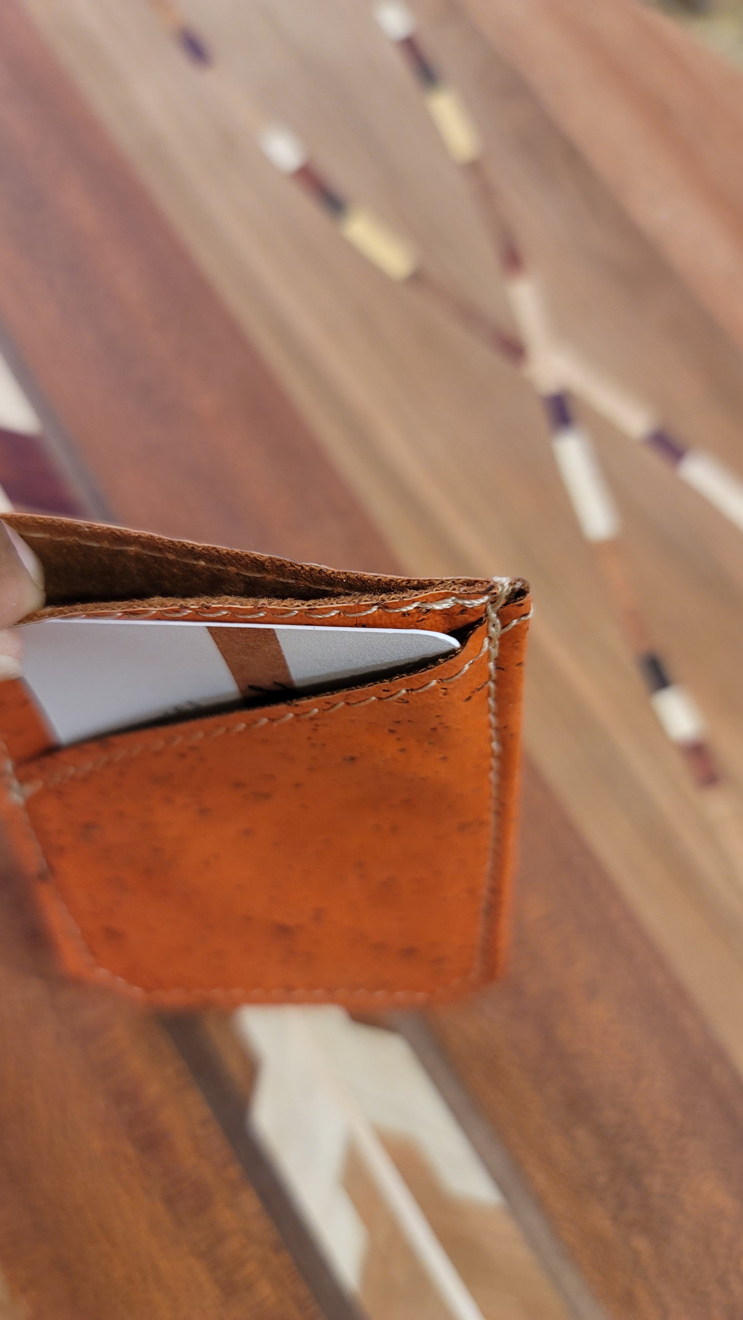 Minimalist Cork Wallet - Orange